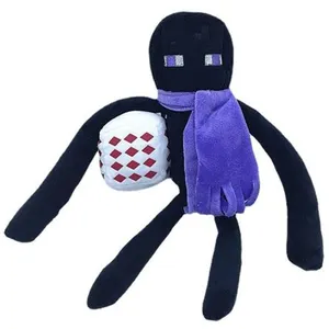 Peluche Minecraft Enderman Noir/Violet 26cm pas cher