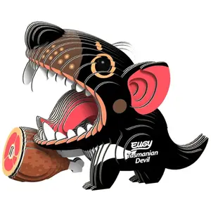 Comparateur de prix : Eugy Puzzle 3D Diable de Tasmanie 9 x 6,5 cm carton noir 35 pièces