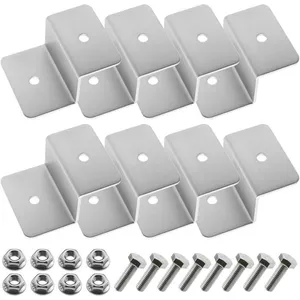 Kit Supports de Fixation Panneaux Solaire Type Z avec Écrous et Boulon...Vendu parcdiscount