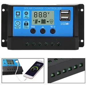 Régulateur PWM, régulateur solaire pour connexion au système photovolt...Vendu parcdiscount