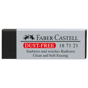 Comparateur de prix : Faber-castell faber-castell gomme en plastique dust-free, noir noir