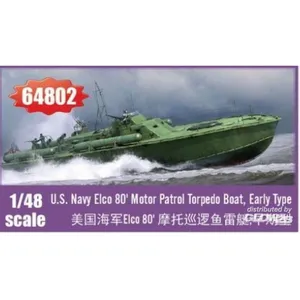 ILoveKit Elco 80 Motor Patrol Torpedo Boat, Early Type - 1:48e - I Love Kit pas cher