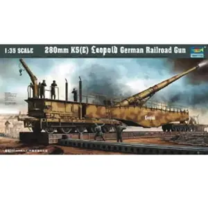 Trumpeter canon sur rail Leopold K5 (E) 280 mm pas cher