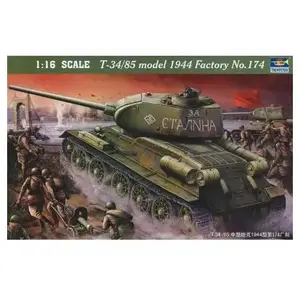 Comparateur de prix : T-34/85 1944 Baunummer 174 - 1:16e - Trumpeter