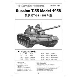Comparateur de prix : Maquette T-55 russe modèle 1958 1/35 - Trumpeter Maquette militaire - TU00342