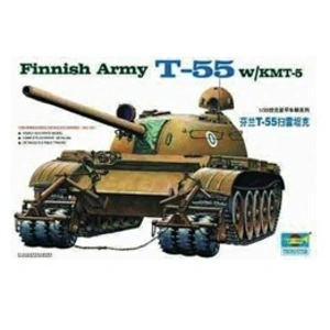 Finnischer Panzer T-55 Mit Minenräumer - 1:35e - Trumpeter pas cher