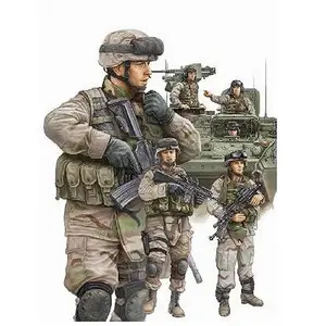 Comparateur de prix : Trumpeter Figurines militaires : Infanterie US et équipage de blindé : Irak 2009