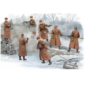 Comparateur de prix : Soviet B-4 Artillery Crew - 1:35e - Trumpeter