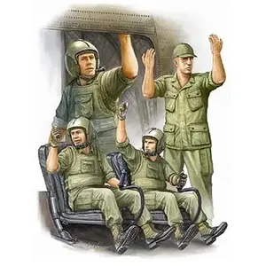 Figurines Equipage CH-47 Vietnam 1970 - TRUMPETER - Set de 4 - Enfant Garçon 15 ans+ pas cher