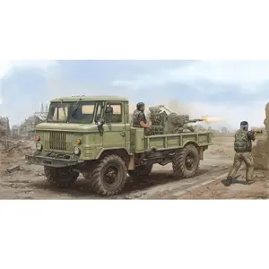 Comparateur de prix : Trumpeter Maquette véhicule militaire : Camion léger russe GAZ-66 avec ZU-23-2