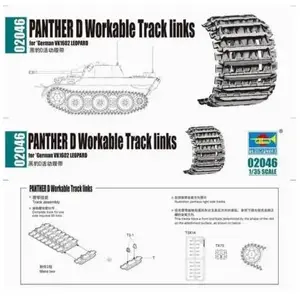 Panther D Workable Tracks Links - 1:35e - Trumpeter pas cher