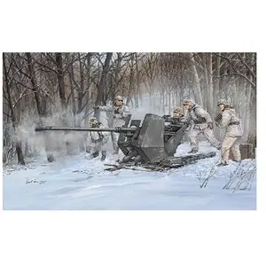 Comparateur de prix : Trumpeter Maquette Canon Anti-Aérien Allemand : Flak 37 3.7 Cm-Trumpeter
