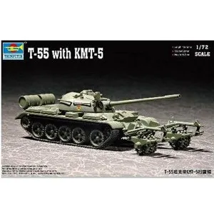 Trumpeter 07283 Kit de modélisme T-55 avec KMT-5 pas cher