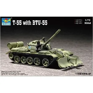 Maquette char moyen soviétique t-55 avec système btu-55 1960 trumpeter pas cher