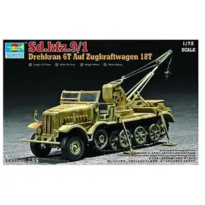 Trumpeter - Drehkran 6t Auf Zugkraftwagen 18t (Sd.Kfz. 9/1) pas cher