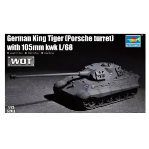 Comparateur de prix : Trumpeter German King Tiger With 105mm Kwk L/68 - Trumpeter 95t07161-T...