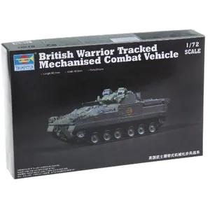 Comparateur de prix : British Warrior Tracked Mechanized Vehic - 1:72e - Trumpeter