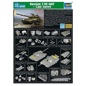 Comparateur de prix : Russian T-90a Mbt - Cast Turret - 1:35e - Trumpeter