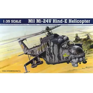 Hélicoptère militaire Mil Mi-24V Hind-E - Trumpeter - 5103