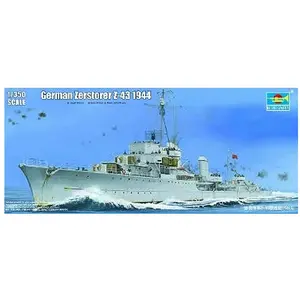 Comparateur de prix : Maquette de destroyer allemand Z43 - TRUMPETER - 1/350 - 1944