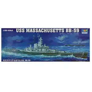 Uss Massachusetts Bb-59 - 1:350e - Trumpeter