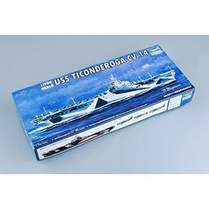 Comparateur de prix : Trumpeter Trumpeter 1700 Uss Ticonderoga Cv14 Aircraft Carrier Model Kit