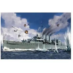 Maquette HMS Cornouailles  1/700  - Trumpeter Maquette de bateau  - 9366734 