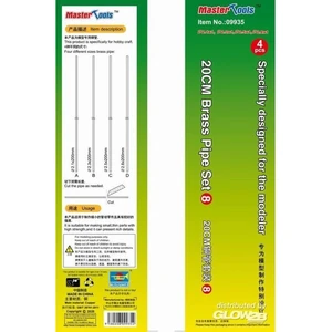 Master Tools 9935 Lot de 8 tuyaux en laiton de 20 cm [9369935] pas cher