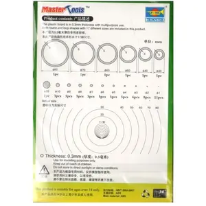 Comparateur de prix : Trumpeter Plastic Circle Board D-set-0,3mm - Master Tools