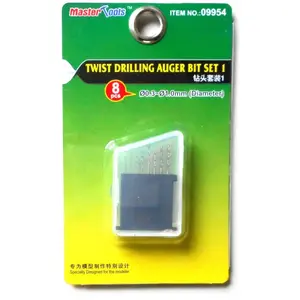 Comparateur de prix : Trumpeter Twist forage Auger Bit Set 1 ( » 0,3 à 1,0 mm 8 pcs ea)