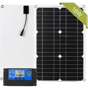 LIXADA 18W 12V Kit de panneau solaire hors réseau Module monocristalli...Vendu parcdiscount