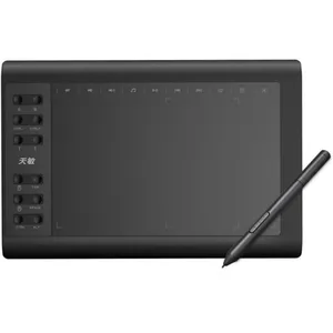 Tablette Graphique 10x6 Pouces 8192 Niveaux De Pression - Idéale Pour Dessin Digital Pro