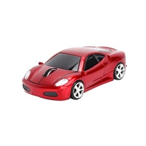 Souris sans Fil Creative 2.4G 1200DPI Modèle de Voiture Ferrari - Rouge pas cher