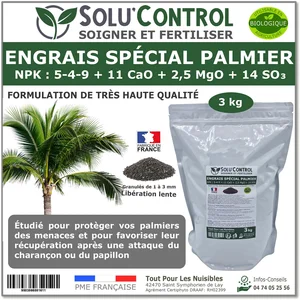 Comparateur de prix : Tout Pour Les Nuisibles - Engrais Spécial Palmier 3 kg - SoluControl