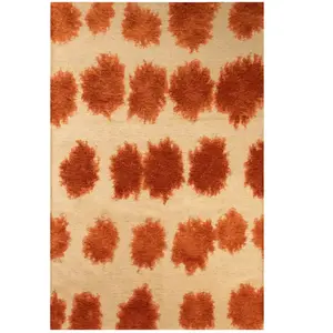 Novatrend Tapis salon et chambre moderne tissé plat 140x200 cm Rouge pas cher