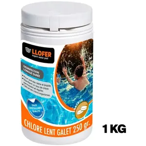 1KG CHLORE LENT GALETS DE 250GRVendu parcdiscount