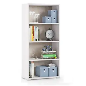 ABITARE Bibliothèque 60x30x130 cm blanc frêne et chêne avec trois étagères - Croazia pas cher