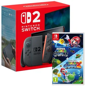Nintendo Switch 2 + Super Mario Galaxy + Super Mario Galaxy 2