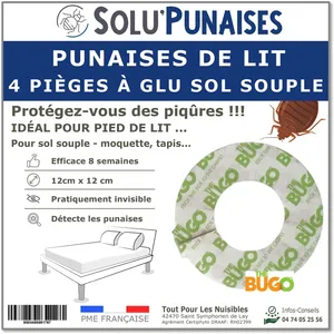 Comparateur de prix : TOUT POUR LES NUISIBLES Pièges à glu - Ruban adhésif Double Face 4 Sol souple-The BUGO