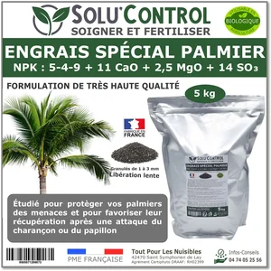 Comparateur de prix : Tout Pour Les Nuisibles - Engrais Spécial Palmier 5 kg - SoluControl