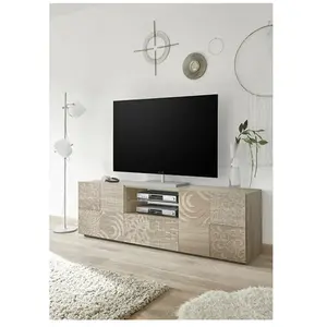 Azura Home Design - Meuble tv mirel chêne 2 portes 1 tiroir 181 cm pas cher