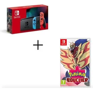 CONSOLE NINTENDO SWITCH + POKEMON BOUCLIER pas cher