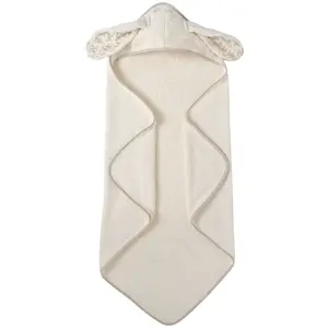 Babyshower - Cape de bain Bunny Miley Ecru taille unique pas cher