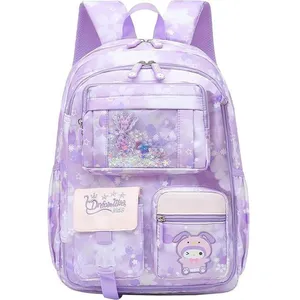 KEXIMIXUE Cartable Fille Sac à Dos Étudiant Collège Avec Port De Charg...