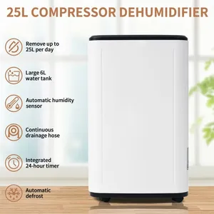 LANGTU Déshumidificateur 25 L/jour pour 26 - minuterie 24 heures - av... pas cher