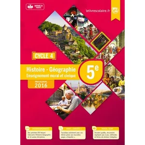 Comparateur de prix : Lelivrescolaire.fr Histoire Géographie Enseignement morale et civique 5e Cycle 4 : Manuel élève