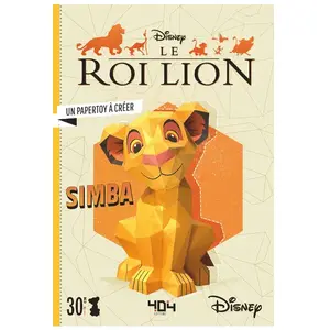 404 Editions Le roi lion, Simba : un papertoy à créer Walt Disney company, Tougui