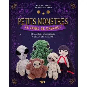 Livre de crochet pop culture - 10 petits monstres à crocheter relié pas cher
