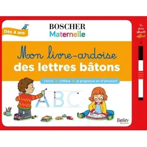 ISBN Mon livre-ardoise des lettres bâtons pas cher