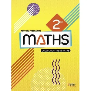 ISBN Métamaths Mathématiques 2de pas cher